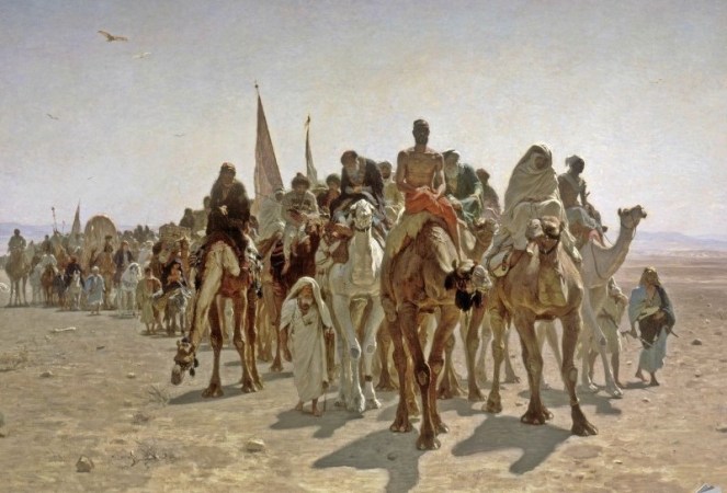900_Pilgrims going to Mecca, painting from 1861