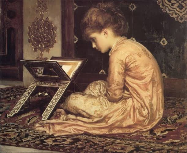 Girl reading Qir'an